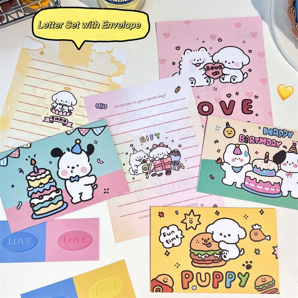 Puppy Letter Set With Envelope