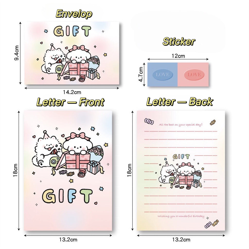 Puppy Letter Set With Envelope