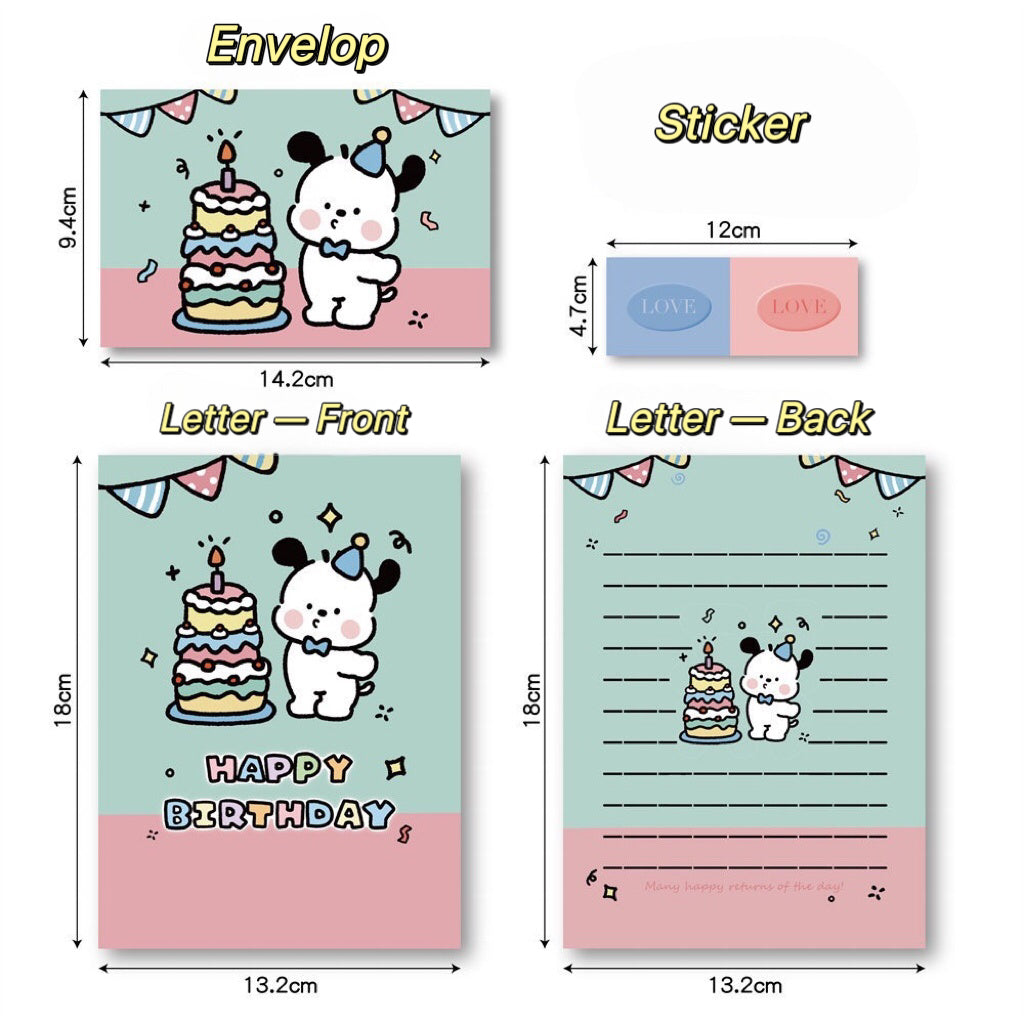 Puppy Letter Set With Envelope