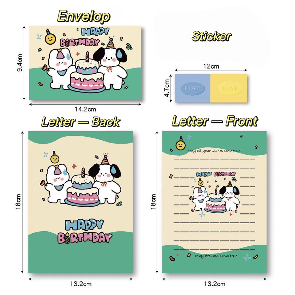 Puppy Letter Set With Envelope