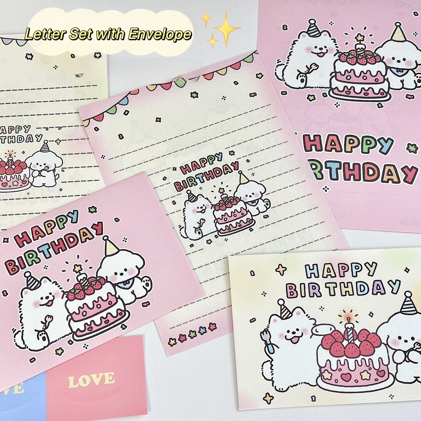 Puppy Letter Set With Envelope