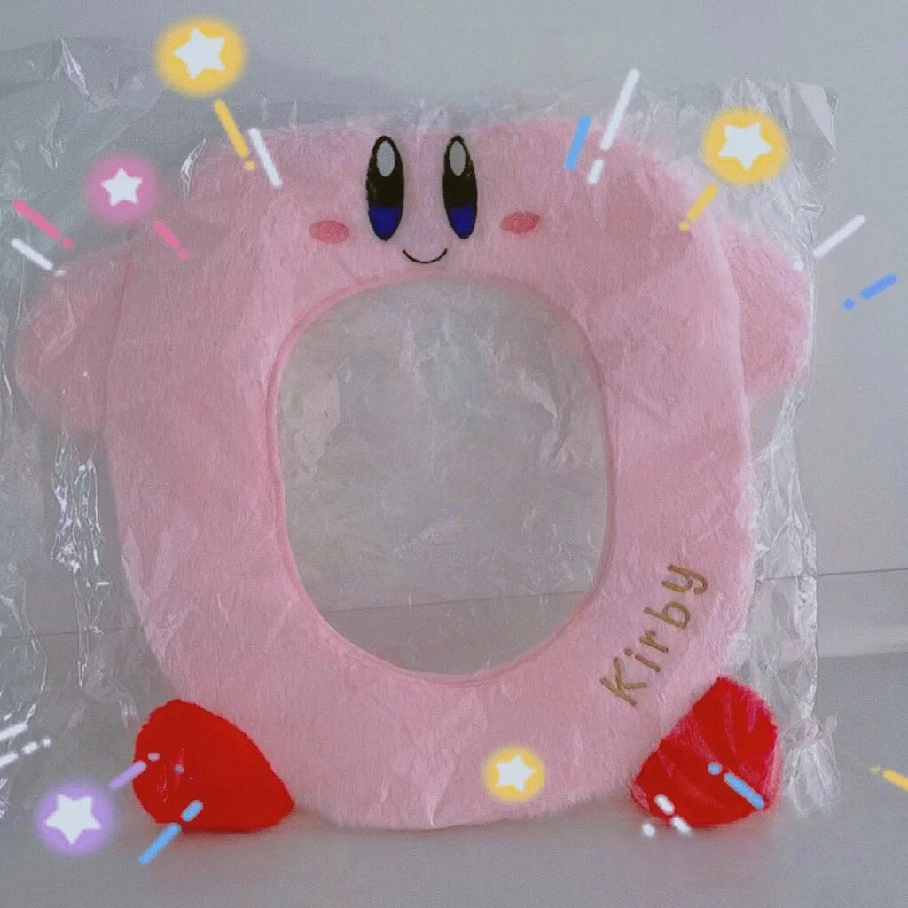 Kirby Plush Toilet Seat Cover
