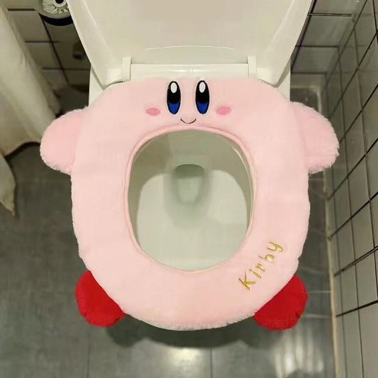 Kirby Plush Toilet Seat Cover