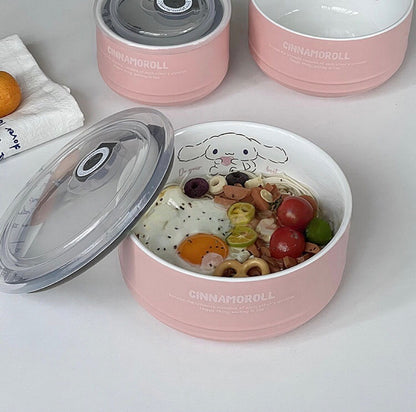 Cinnamoroll Ceramic Salad Bowl with Lid