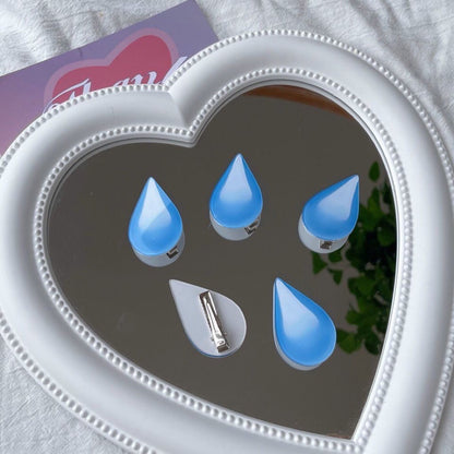 Speechless Expression Acrylic Hair Clip