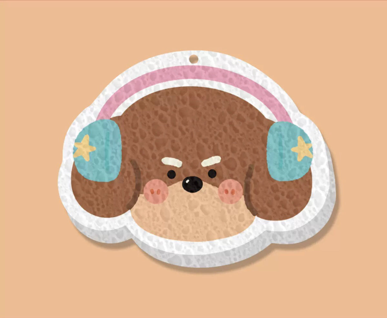 Cartoon Wood Pulp Sponge Wipe