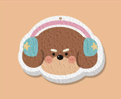 Cartoon Wood Pulp Sponge Wipe