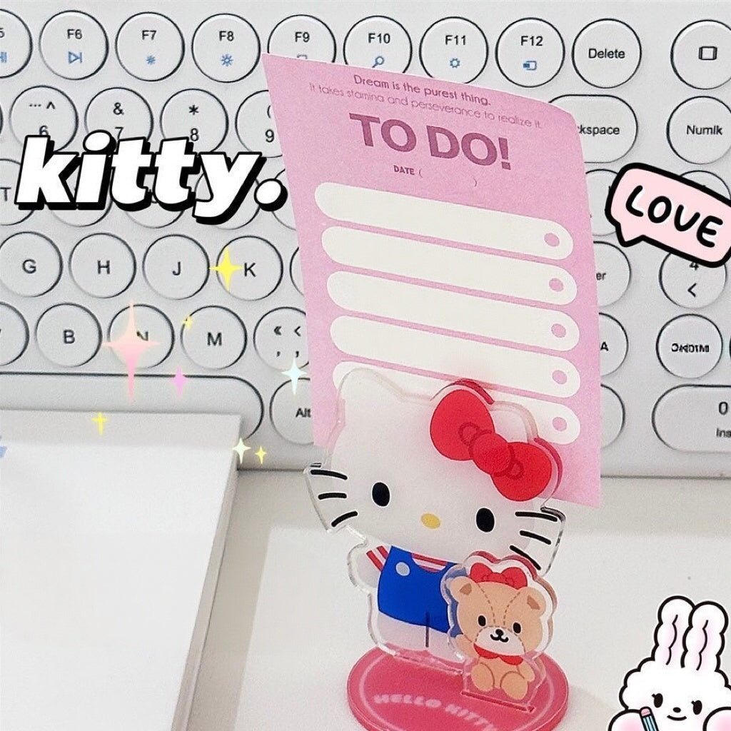 Kitty Acrylic Memo & Photo Clip