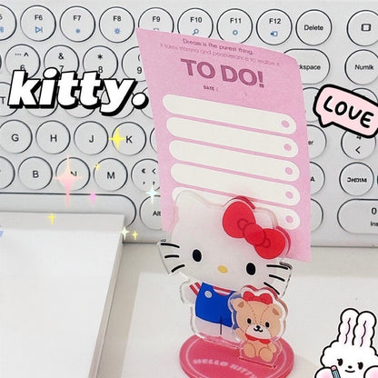 Kitty Acrylic Memo & Photo Clip