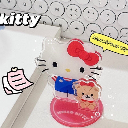 Kitty Acrylic Memo & Photo Clip