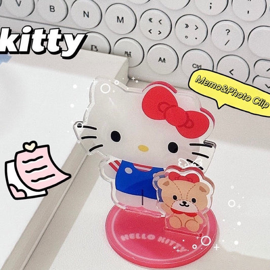 Kitty Acrylic Memo & Photo Clip