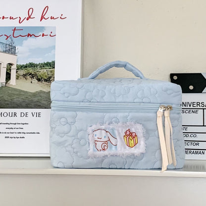 Quilted Cotton Cosmetic Bag