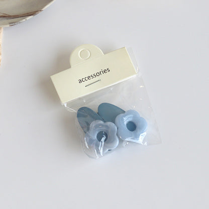 Candy-Colored Flower Hair Clips (Set of 2)