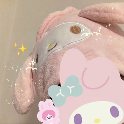 Melody & Cinnamoroll Hair Drying Towel Cap