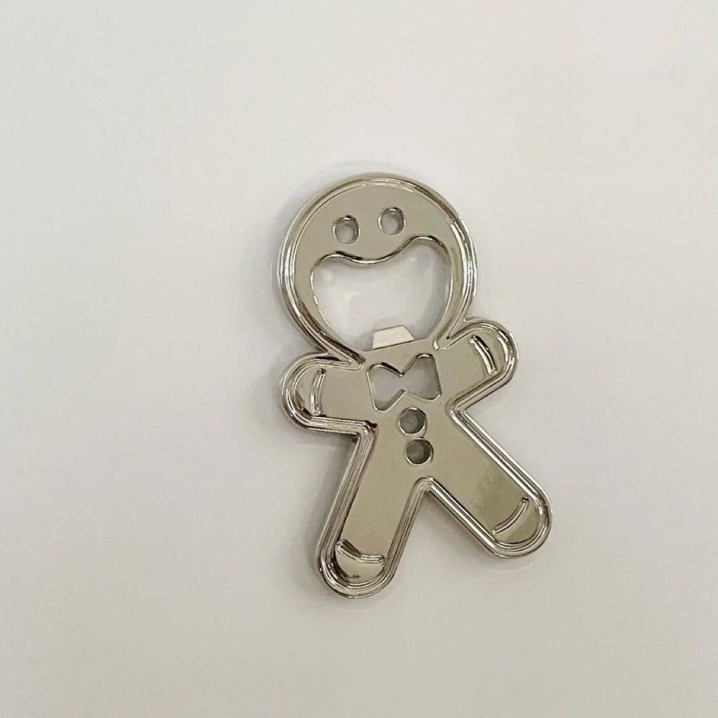 Gingerbread Bottle Opener Fridge Magnet