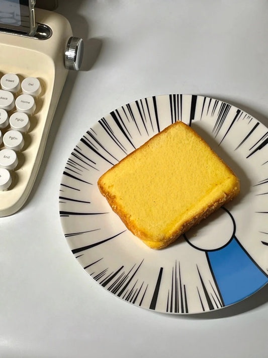 Doraemon Round-Hand Ceramic Plate