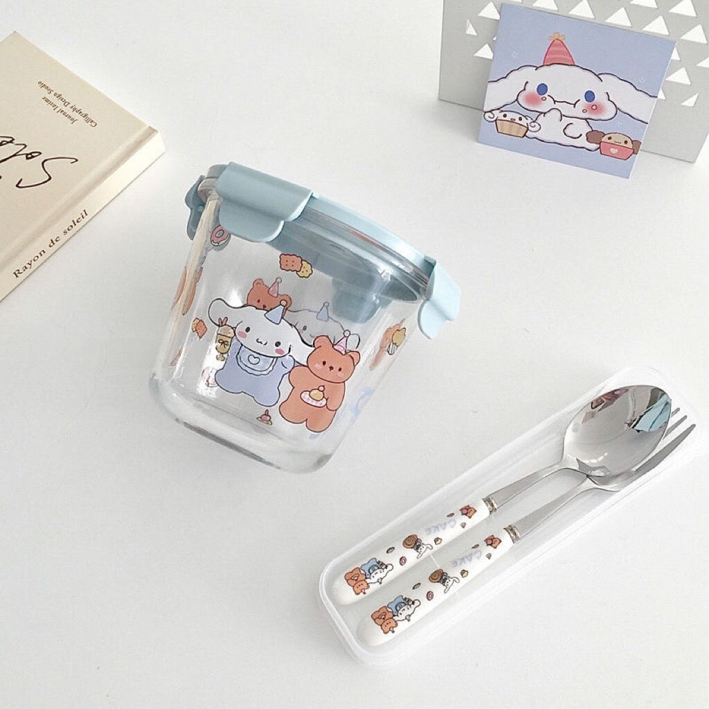 Melody & Cinnamoroll Breakfast Glass Bowl