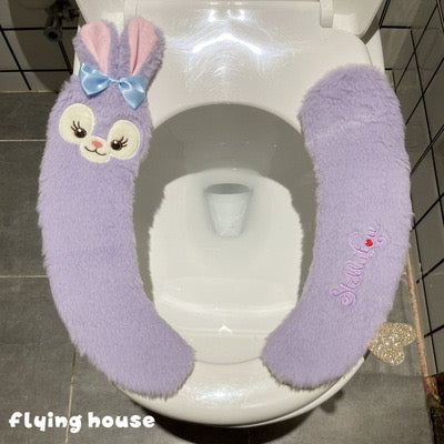 Pipi Friends Collection Plush Toilet Seat Cover