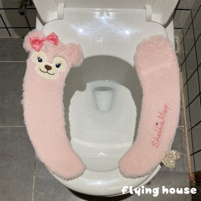 Pipi Friends Collection Plush Toilet Seat Cover