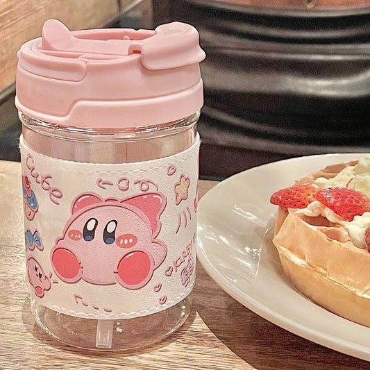 Cute Pink Character Double-Drink Plastic Cup
