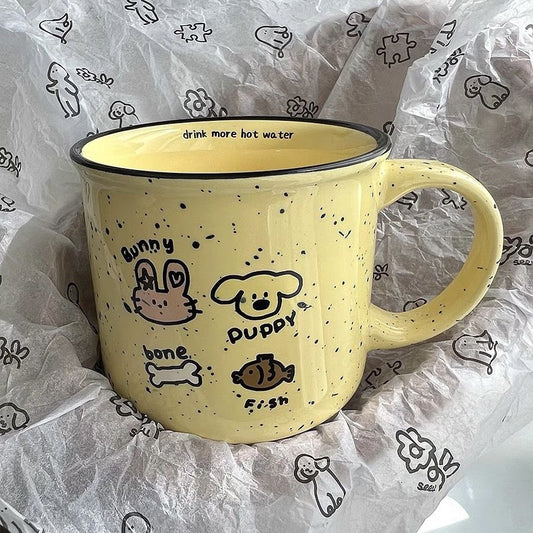 Ink-Dot Stoneware Mug