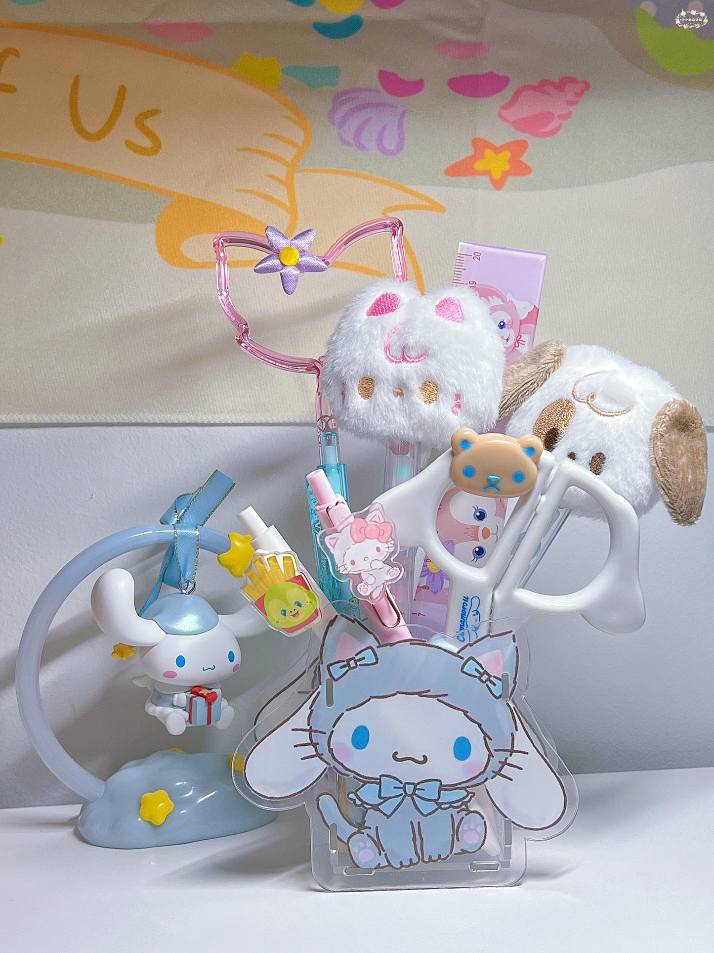 Sanrio Acrylic Pen Holder — DIY Desk Organizer