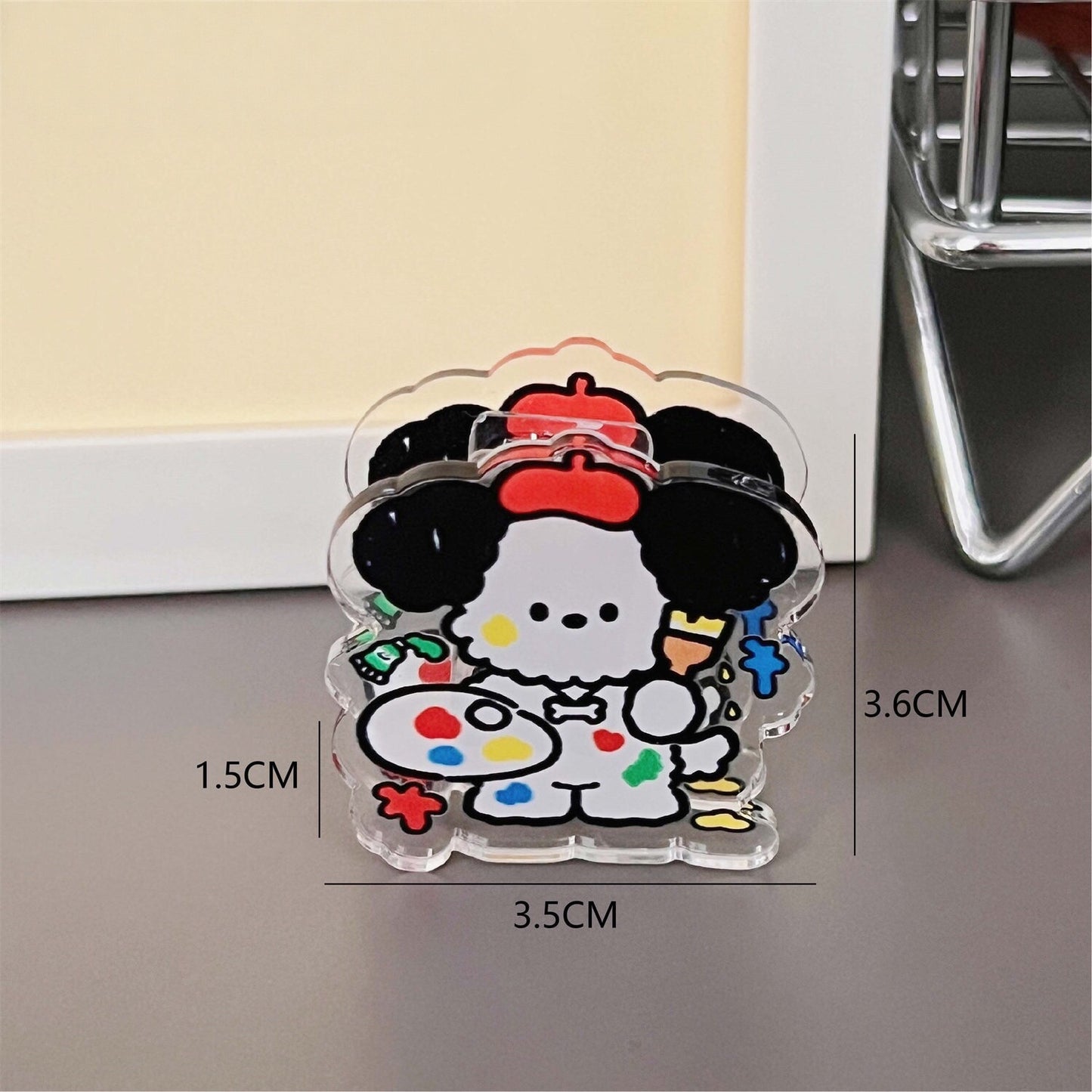 Artist Puppy Acrylic Stationery — Transparent Pen Holder / PP Folder / Keychain