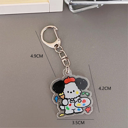 Artist Puppy Acrylic Stationery — Transparent Pen Holder / PP Folder / Keychain
