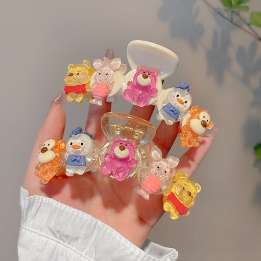 Cartoon Hair Claw Clip — Cute Plastic Design