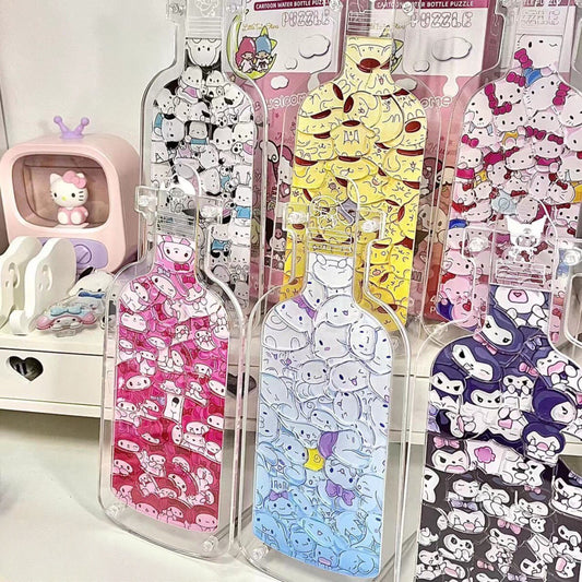 Message Bottle Acrylic Puzzle Stand 🧩✨