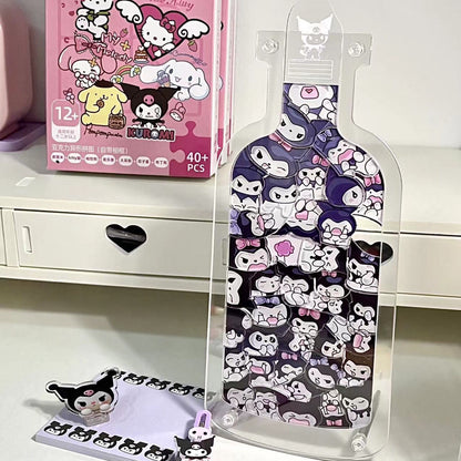Message Bottle Acrylic Puzzle Stand 🧩✨