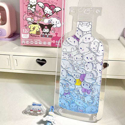 Message Bottle Acrylic Puzzle Stand 🧩✨