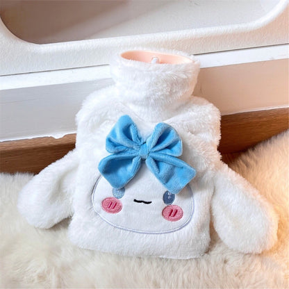 Cartoon Hot Water Bottle — Hand-Warming Front Pocket