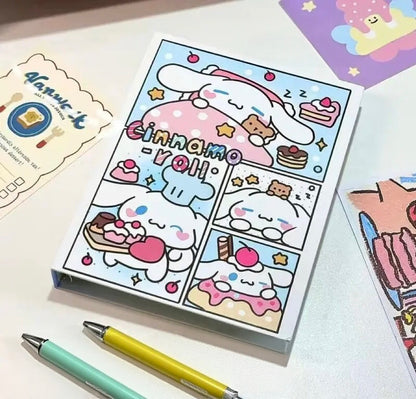 Cartoon A5 Hard Shell Binder Card Album — Includes 5 Free Inner Sheets