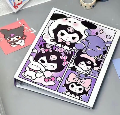 Cartoon A5 Hard Shell Binder Card Album — Includes 5 Free Inner Sheets