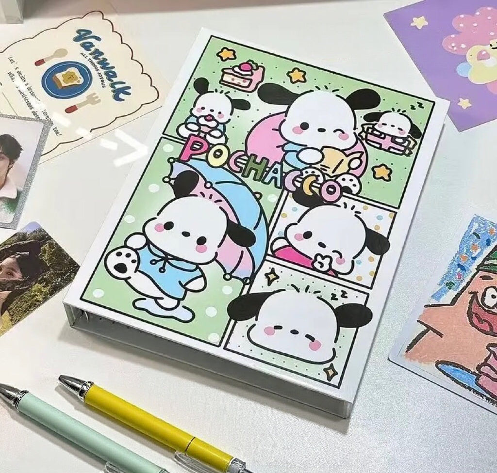 Cartoon A5 Hard Shell Binder Card Album — Includes 5 Free Inner Sheets