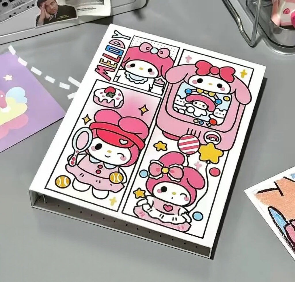 Cartoon A5 Hard Shell Binder Card Album — Includes 5 Free Inner Sheets