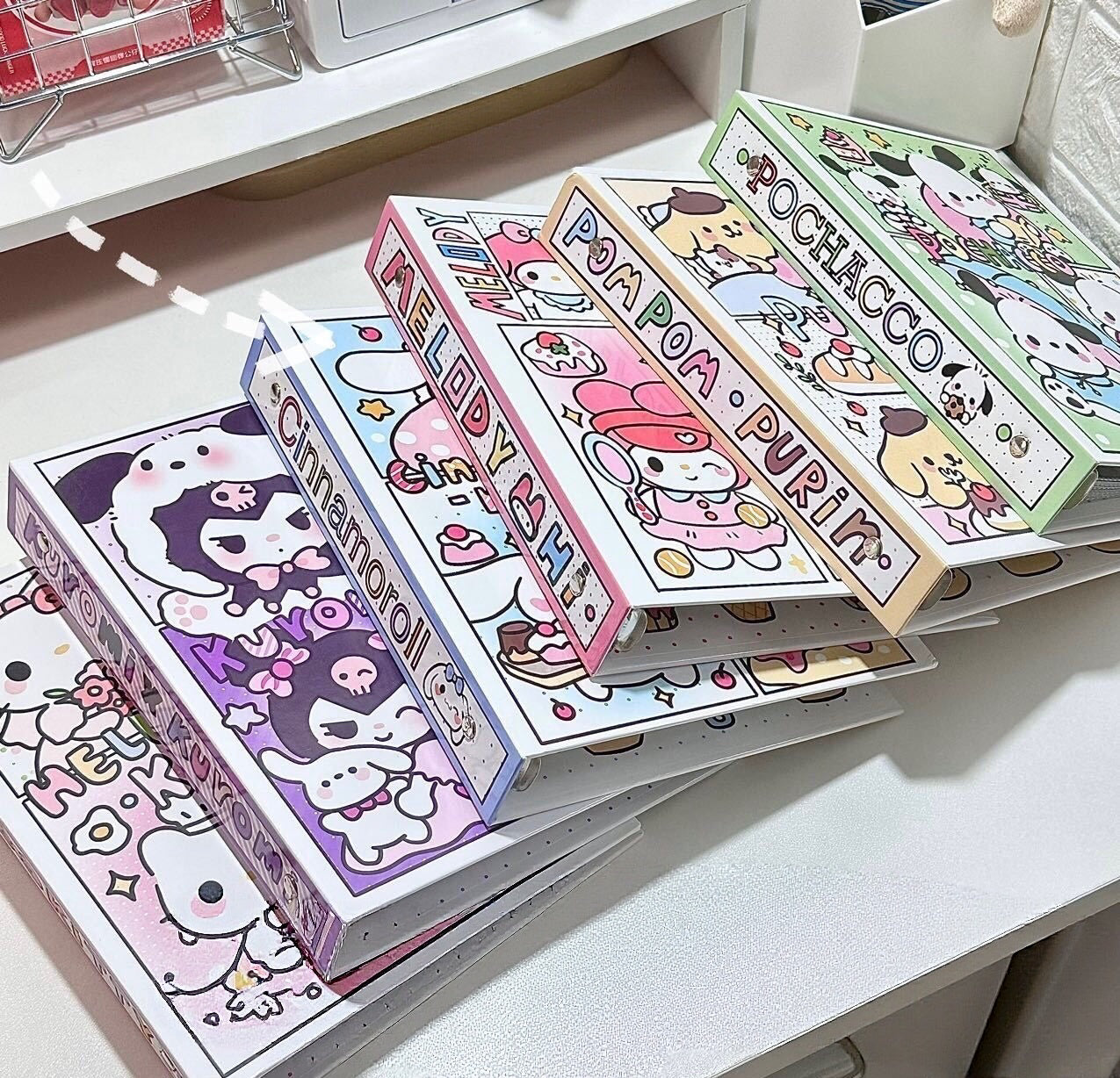 Cartoon A5 Hard Shell Binder Card Album — Includes 5 Free Inner Sheets