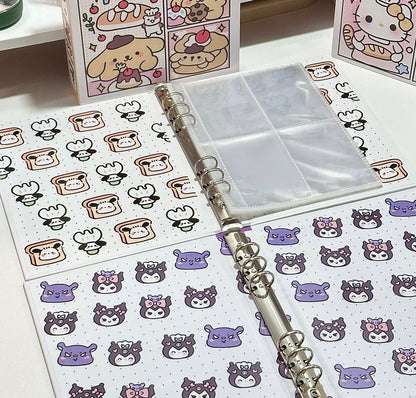 Cartoon A5 Hard Shell Binder Card Album — Includes 5 Free Inner Sheets