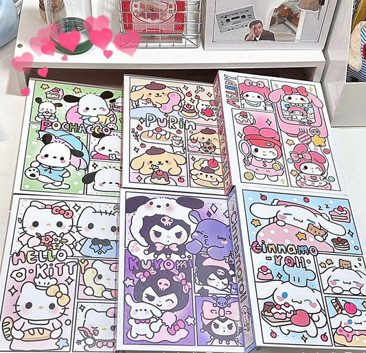 Cartoon A5 Hard Shell Binder Card Album — Includes 5 Free Inner Sheets