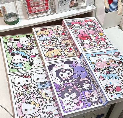 Cartoon A5 Hard Shell Binder Card Album — Includes 5 Free Inner Sheets