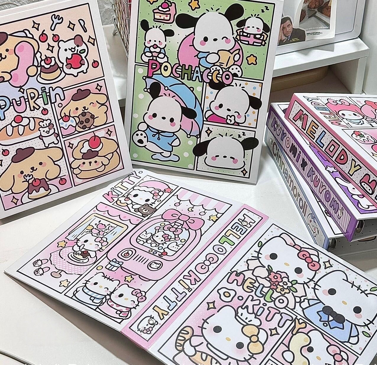 Cartoon A5 Hard Shell Binder Card Album — Includes 5 Free Inner Sheets