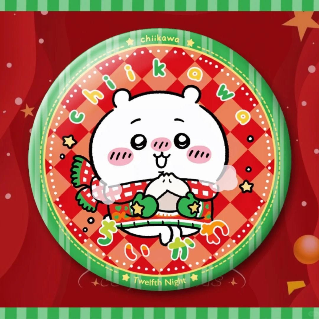 Chiikawa Christmas Limited Badge 🎄✨