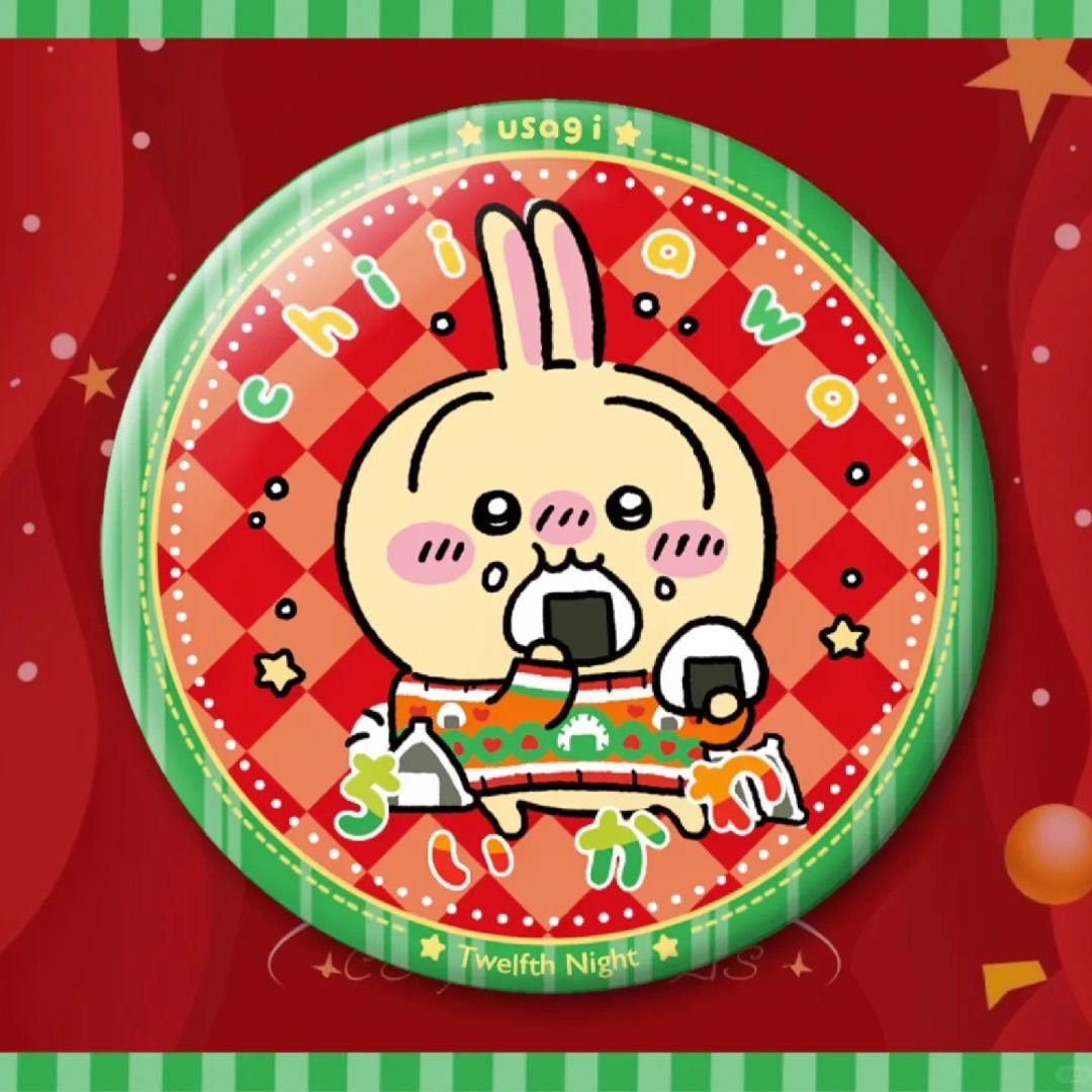 Chiikawa Christmas Limited Badge 🎄✨