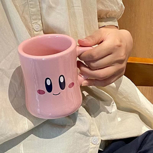Cute Pink Kirby Ceramic Mug