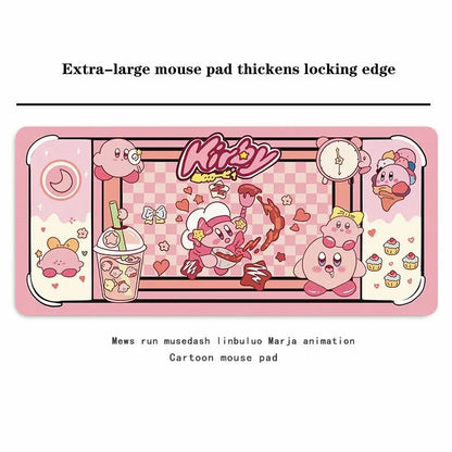 Cute Pink Character Large Desk Mat