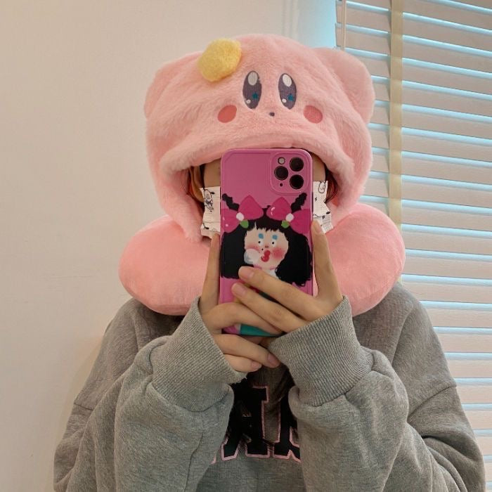 Travel U-Shaped Hooded Neck Pillow — Sleeping Support for Car & Airplane