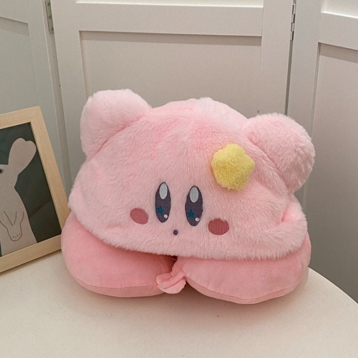 Travel U-Shaped Hooded Neck Pillow — Sleeping Support for Car & Airplane