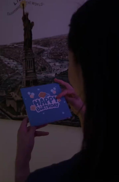 Unique 3D Pop-Up Birthday Card with Lights & Music